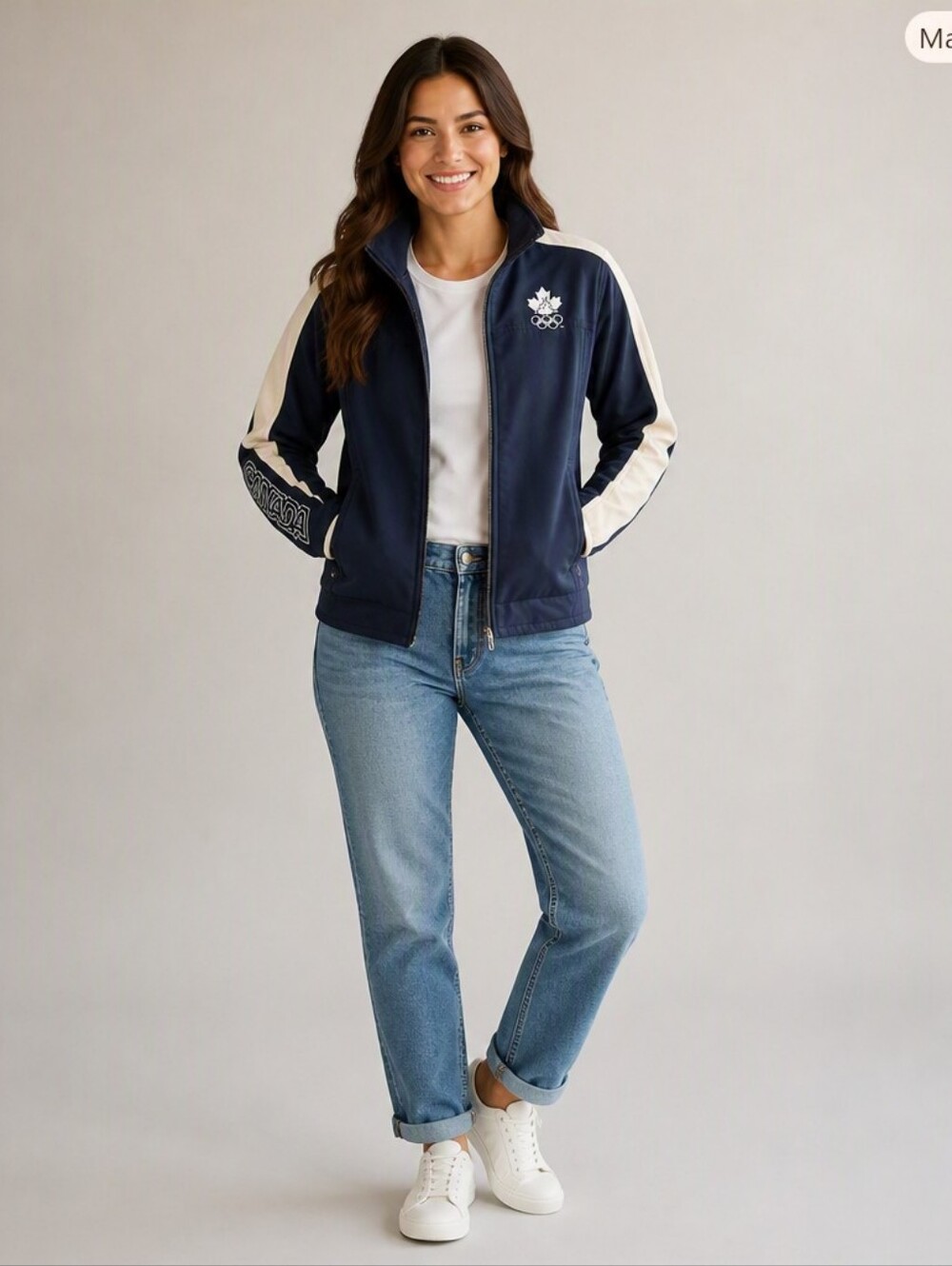HBC Canada Olympic Navy & White Utility Jacket, 2006